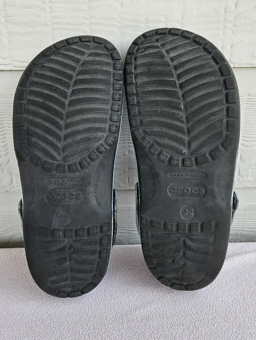Crocs Classic Clog Mossy Oak Hailstone Grey Men SZ 12 Slip On Waterproof Shoes